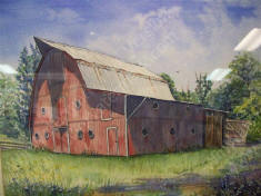 Kentucky Barn original watercolor by Michal Adams