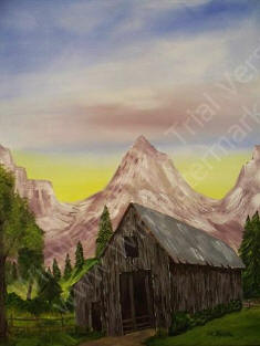 MYSTIC MOUNTAINS by Wayne Sparks original oil painting