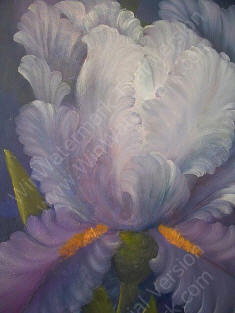 Blue Flower by Sally Salyers original oil painting.jpg