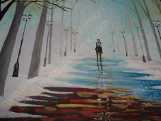 SNOWY PARK by Pam Henry original acrylic painting.jpg