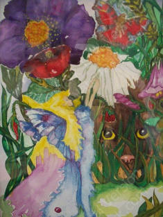 MAUREEN'S WHIMSICAL GARDEN by Joyce Gramberg watercolor.jpg